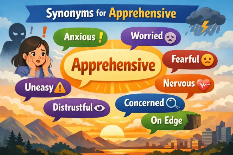 synonyms for apprehensive