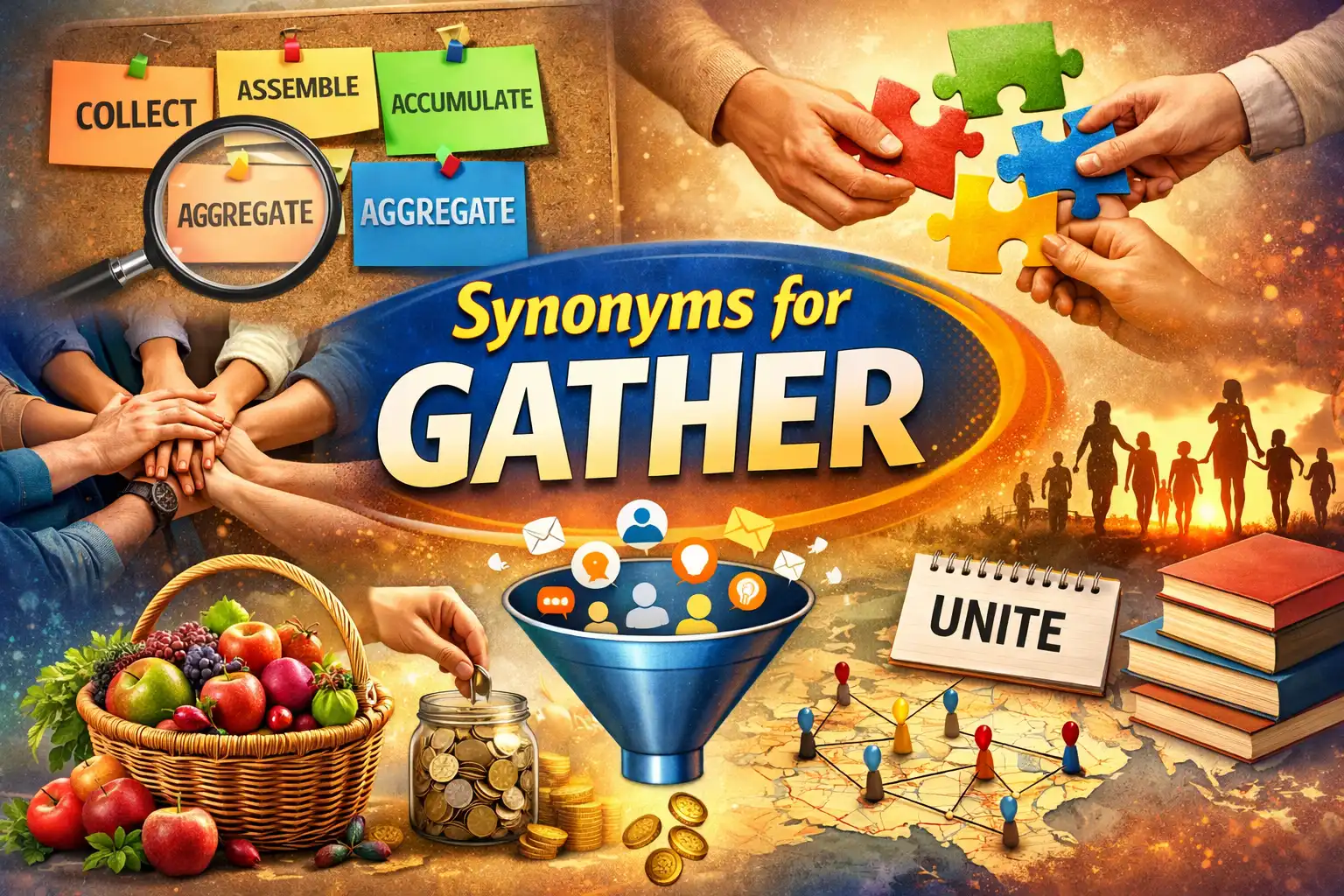 synonyms for gather