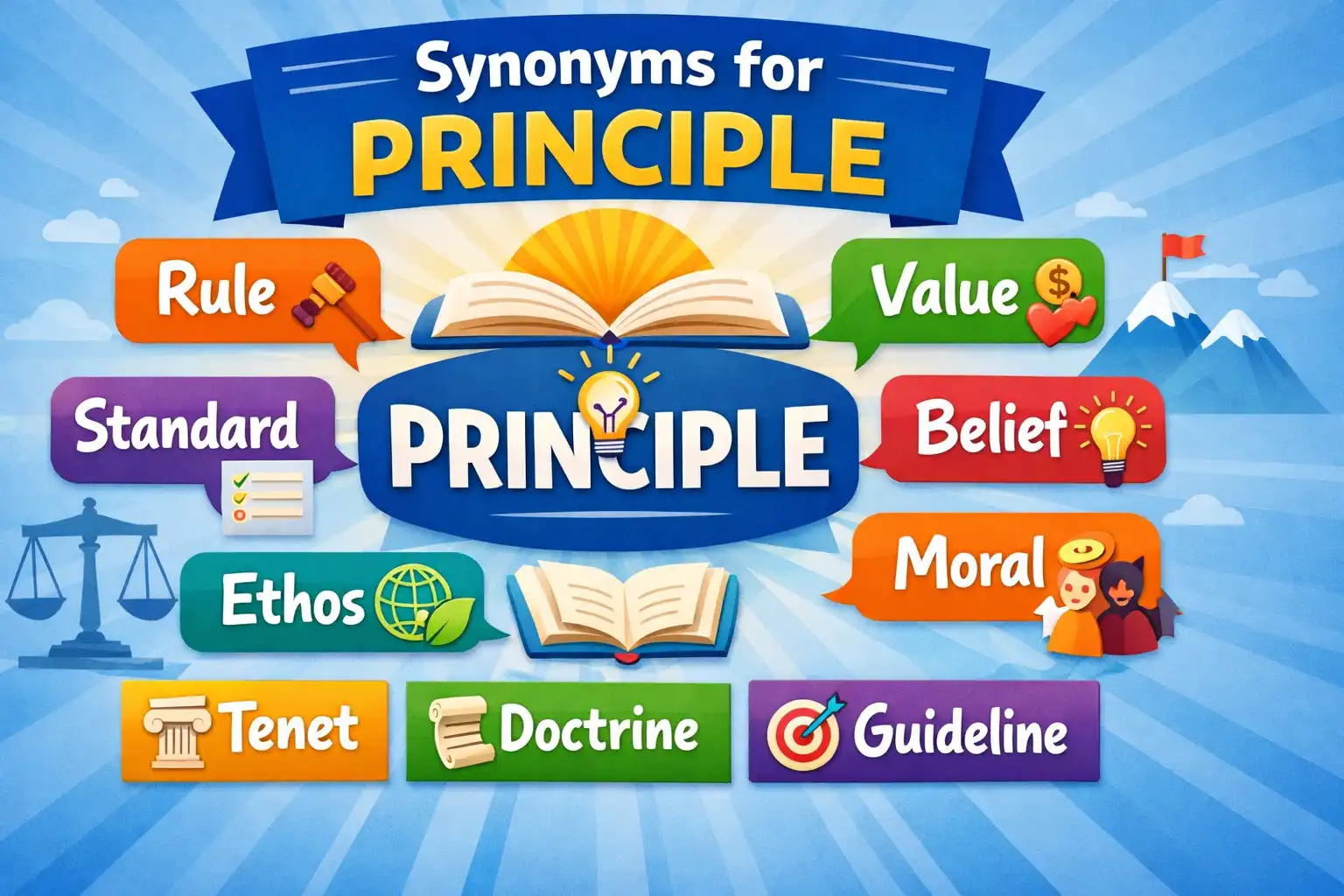 synonyms for principle