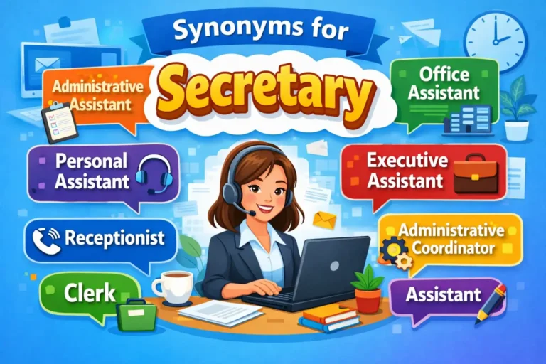 synonyms for secretary