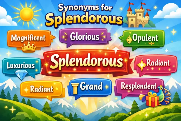 synonyms for splendorous