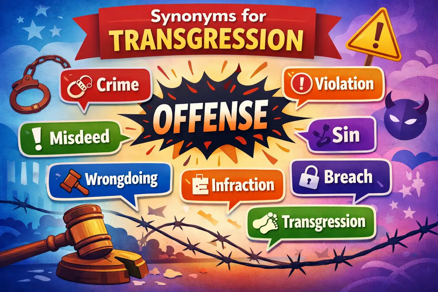 synonyms for transgression