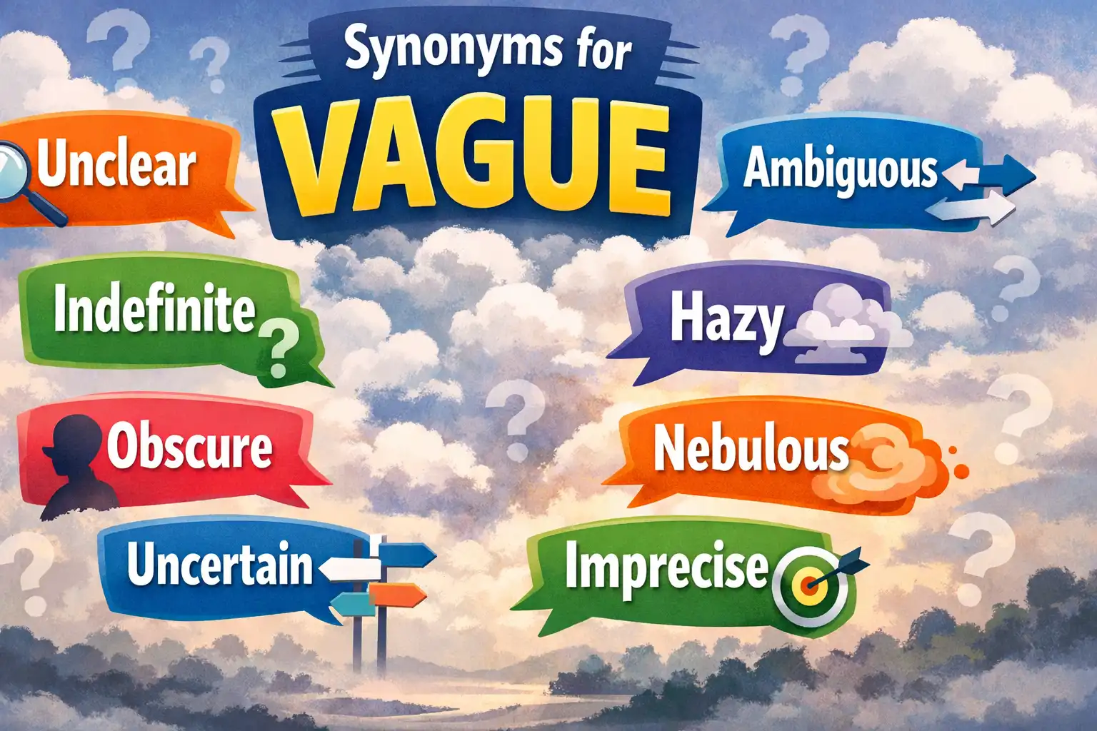synonyms for vague