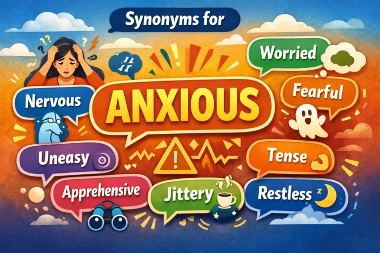 synonyms for anxious