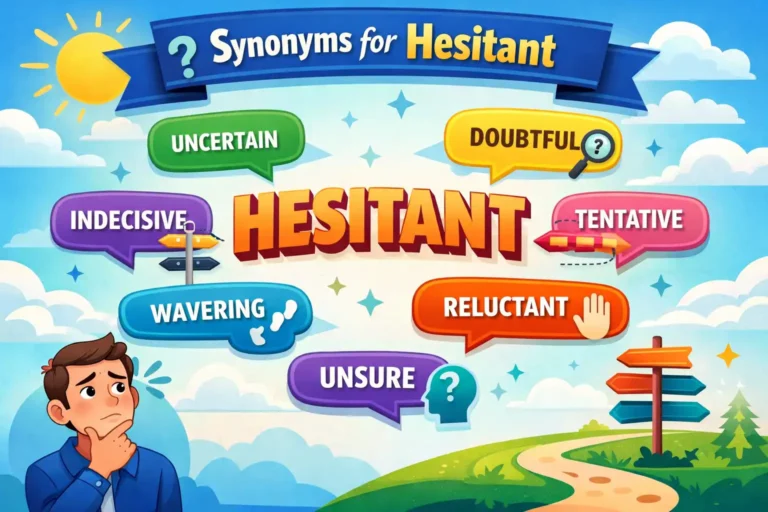 synonyms for hesitant