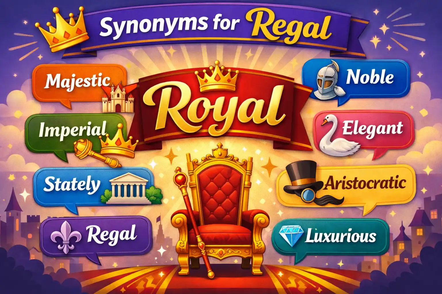 synonyms for regal