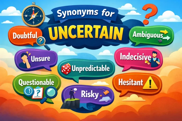 synonyms for uncertain