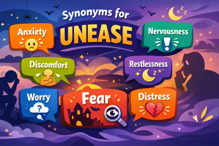 synonyms for unease