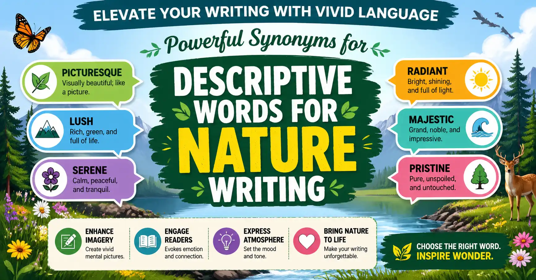 descriptive words for nature writing