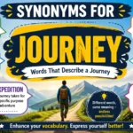 synonyms for journey