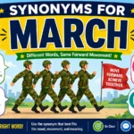 synonyms for march