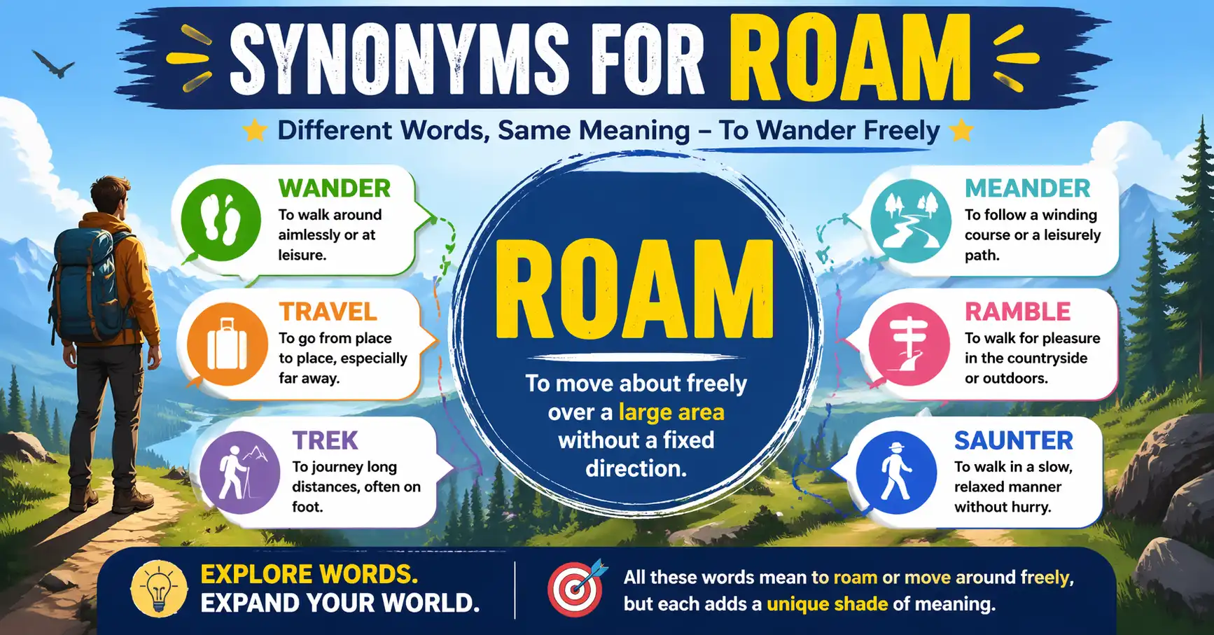 synonyms for roam