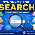 synonyms for search