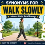 synonyms for walk slowly