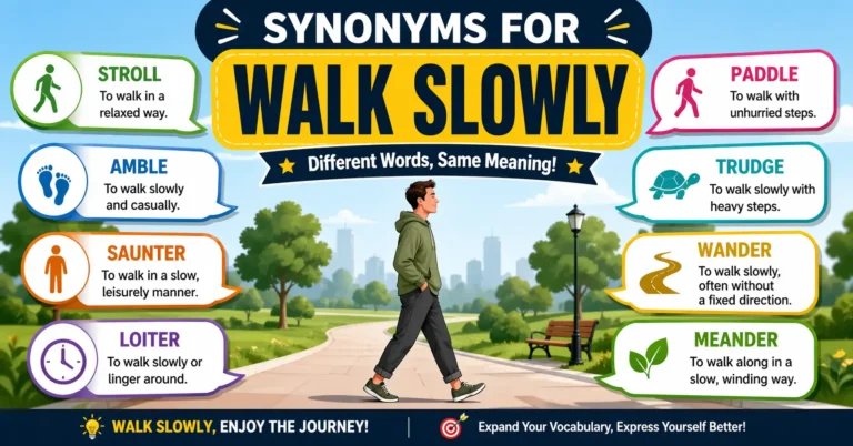 synonyms for walk slowly