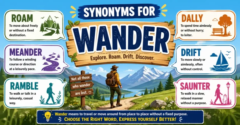 synonyms for wander
