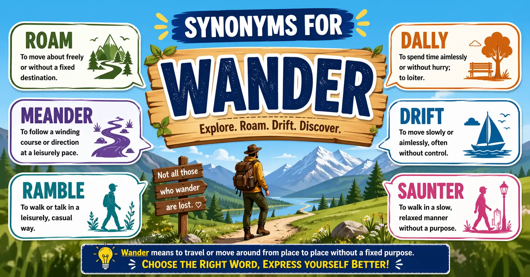 synonyms for wander