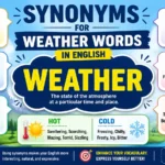 synonyms for weather words in English