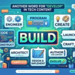 another word for develop in tech content
