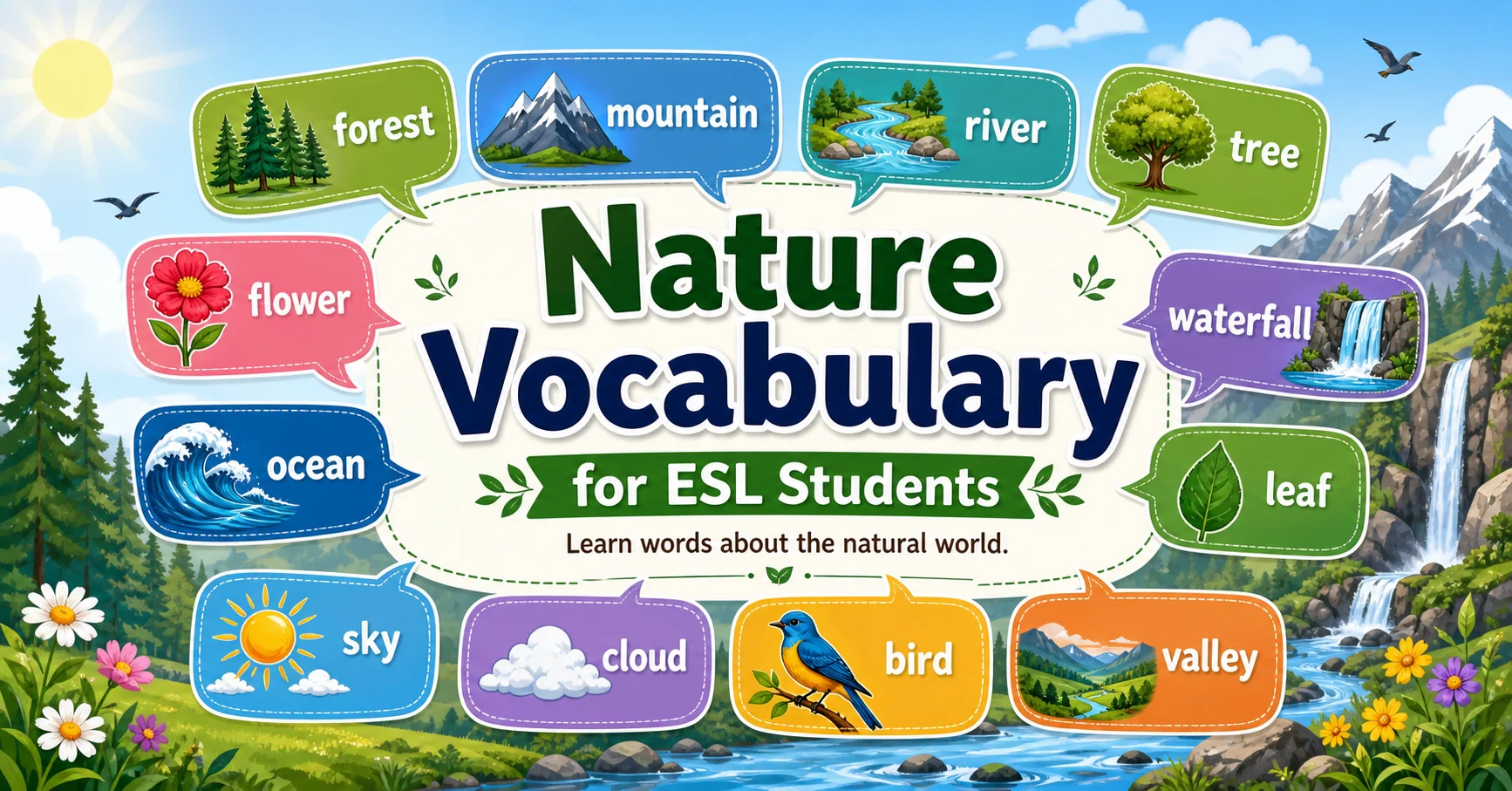 nature vocabulary for ESL students