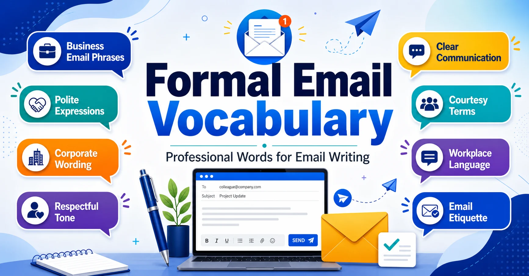 professional words for email writing