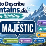 words to describe mountains in writing