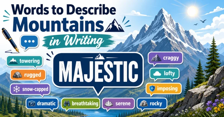 words to describe mountains in writing