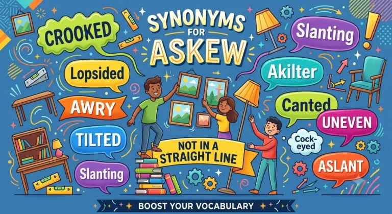 synonyms for askew