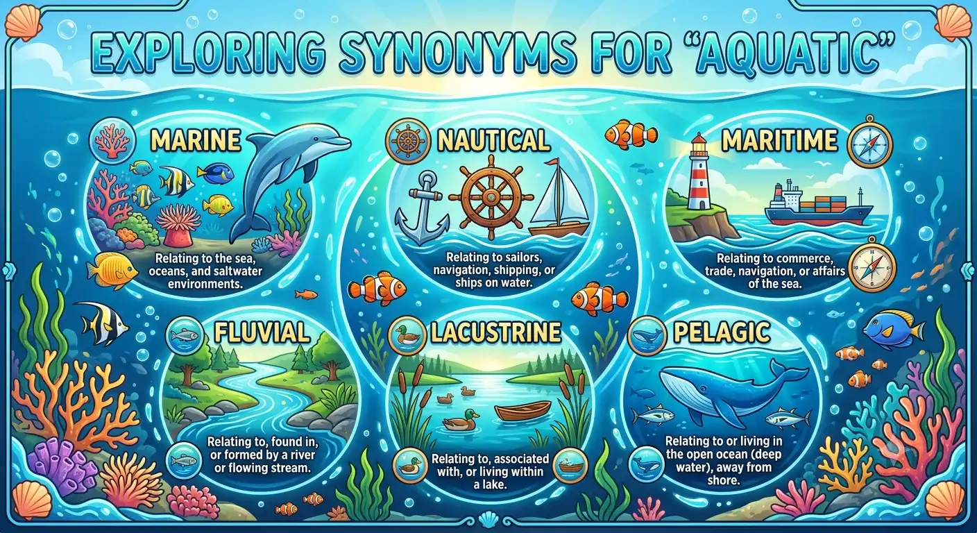 synonyms for aquatic