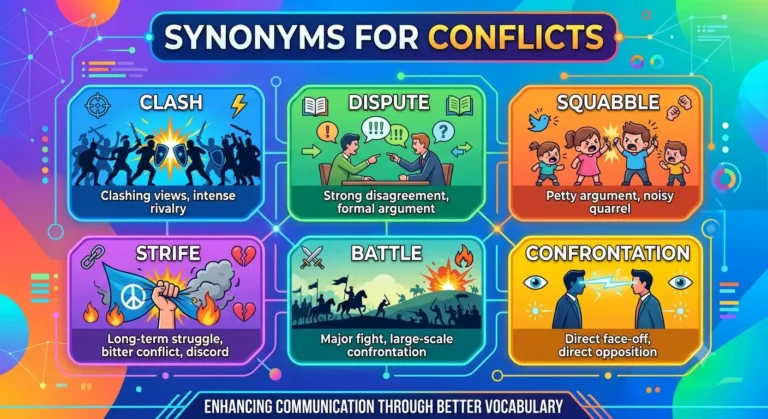 synonyms for conflicts