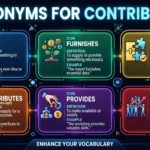 synonyms for contributes