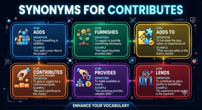 synonyms for contributes