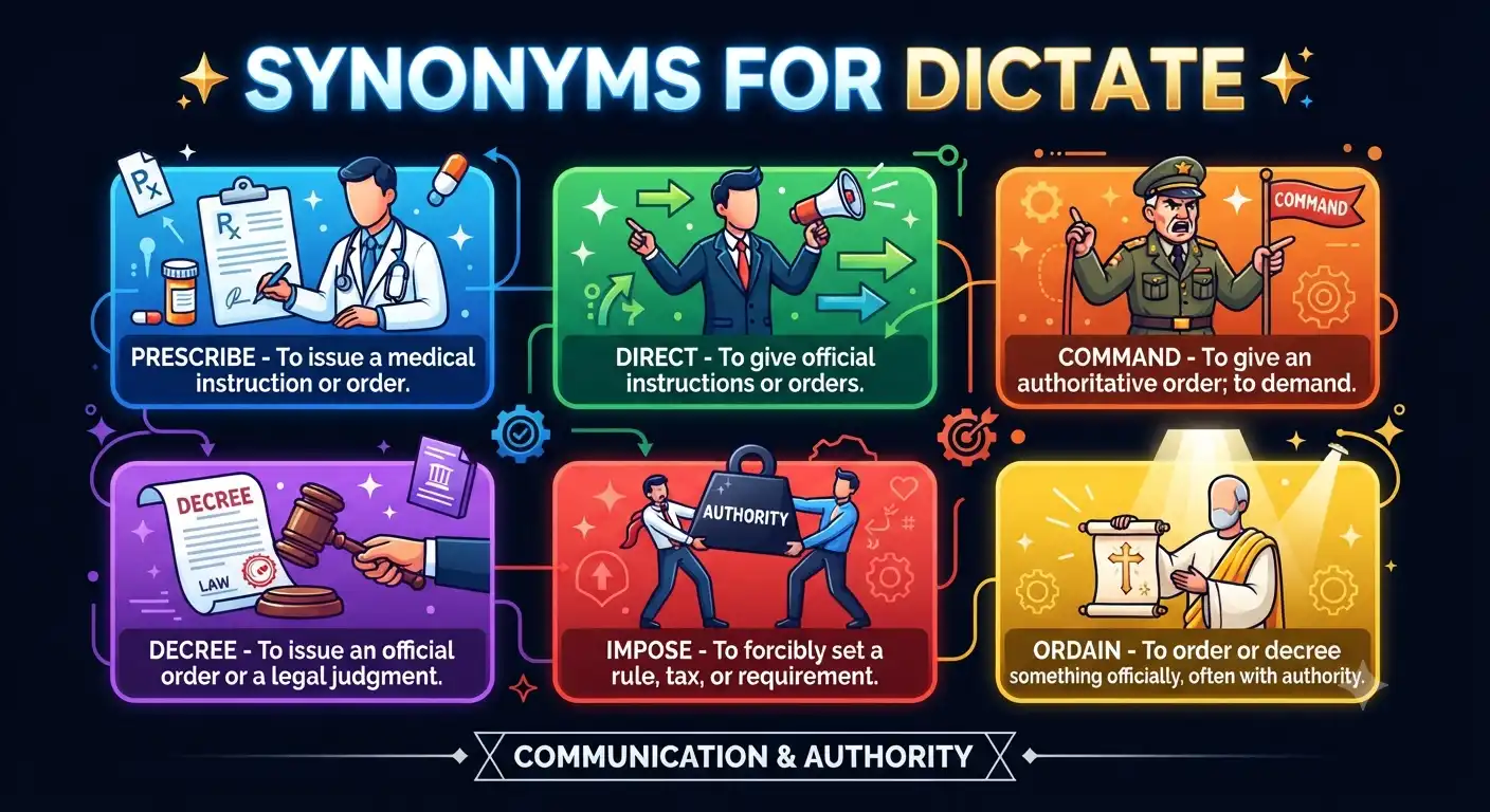 synonyms for dictate