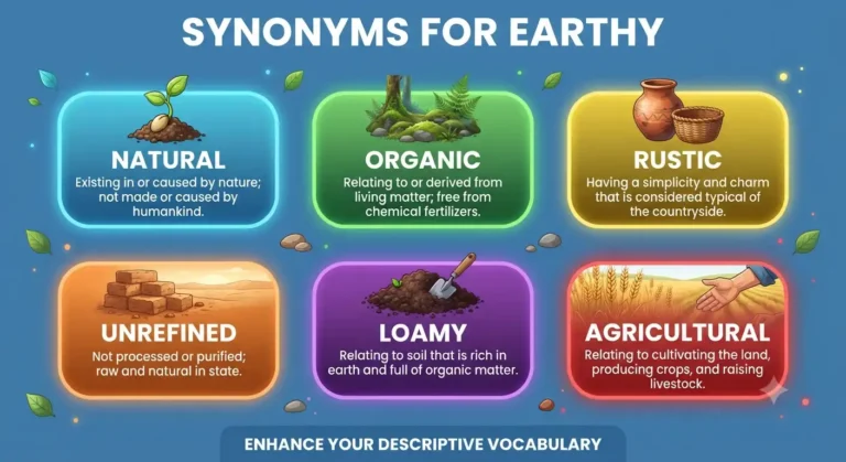 synonyms for earthy