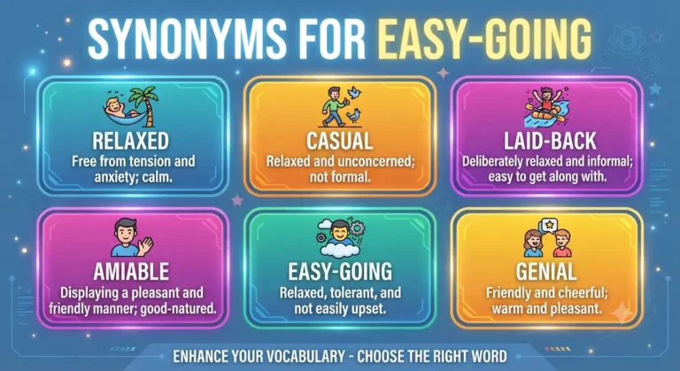 synonyms for easy going