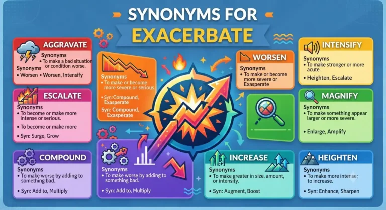 synonyms for exacerbate