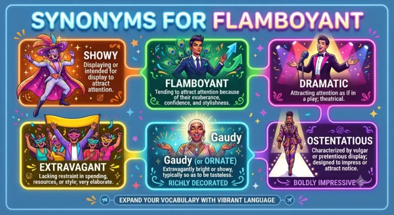 synonyms for flamboyant
