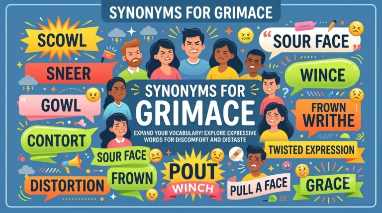 synonyms for grimace