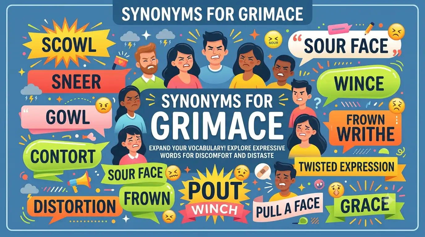synonyms for grimace