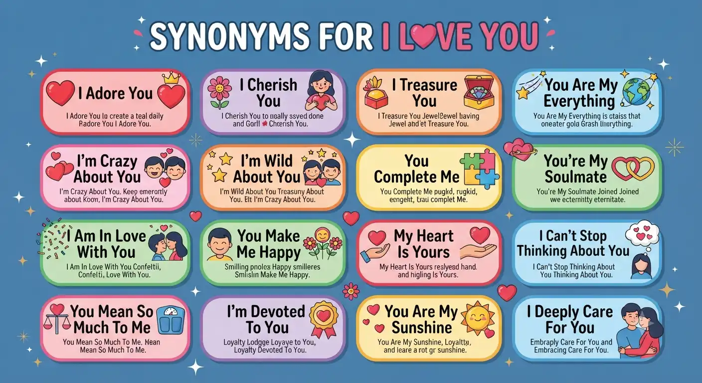 synonyms for i love you