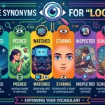 synonyms for looked