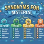 synonyms for material