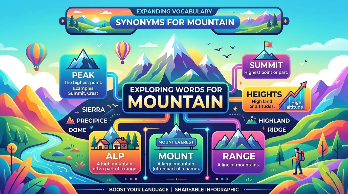 synonyms for mountain