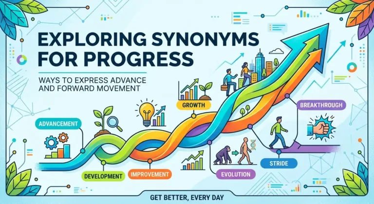 synonyms for progress