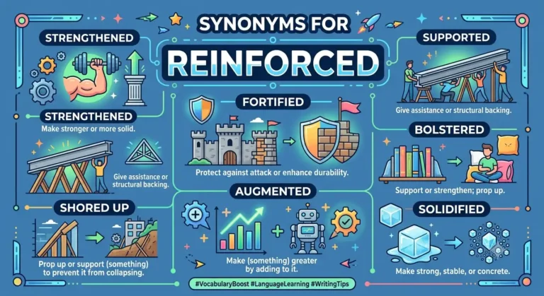 synonyms for reinforced