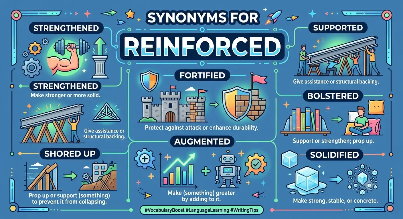 synonyms for reinforced