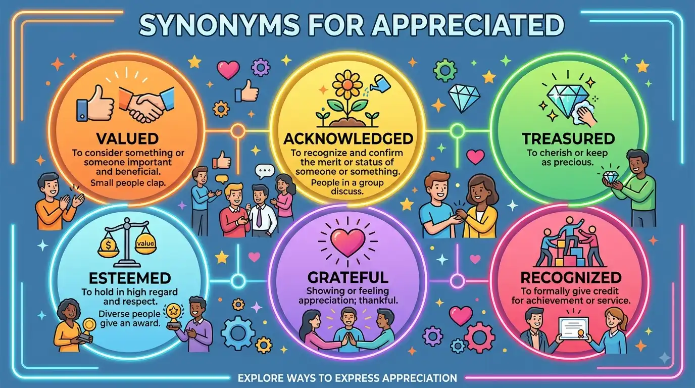 synonyms for appreciated