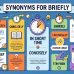 synonyms for briefly