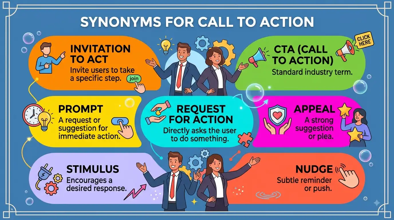 synonyms for call to action