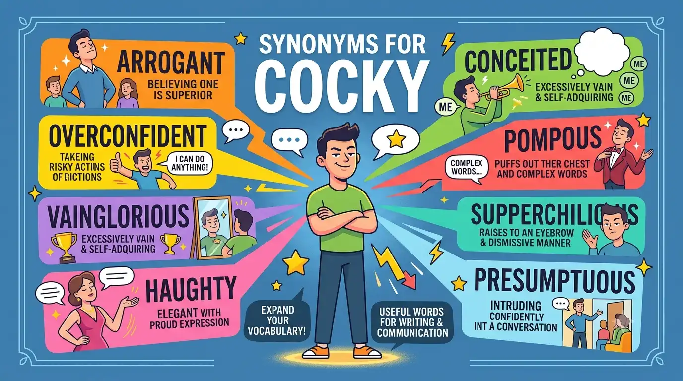 synonyms for cocky